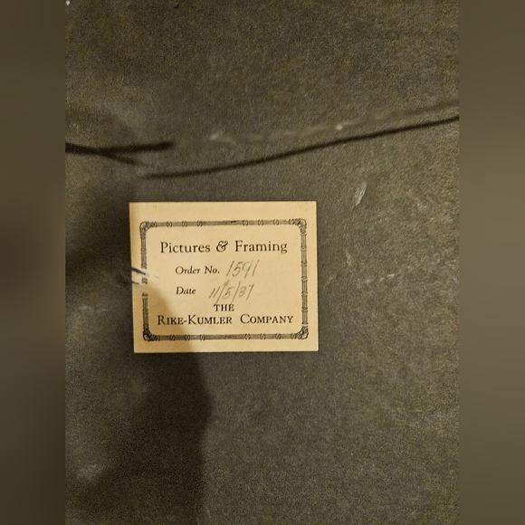 1937 Vintage Numbered Print in Original Frame - Picture 5 of 9